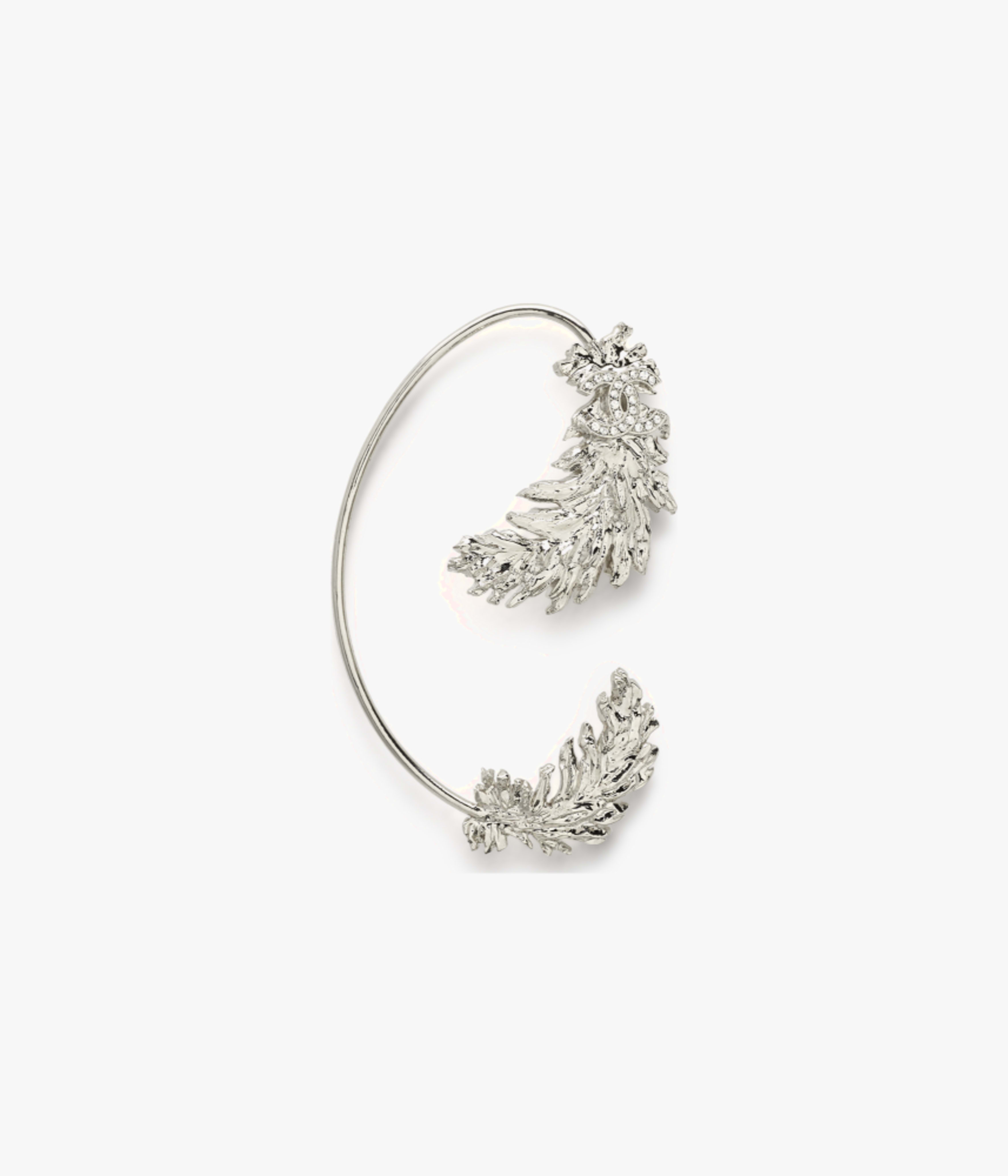 Joya para la oreja - Pendientes - Plateado y cristal